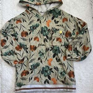 Deux par deux floral hoodie